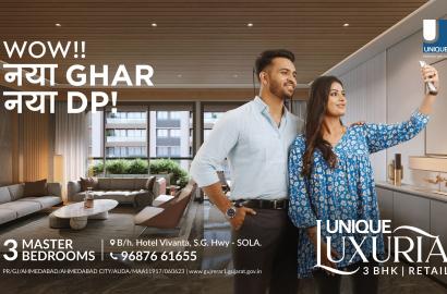 Unique Luxuria  ( 3BHK Spacious living |Shops & Showrooms )